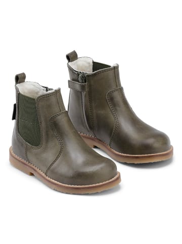 Bundgaard Leren chelseaboots "Caja" kaki