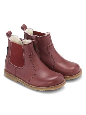 Bundgaard Leder-Chelsea-Boots "Caja" in Dunkelrosa