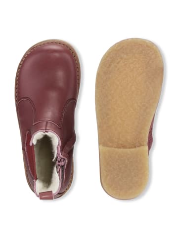 Bundgaard Leder-Chelsea-Boots "Caja" in Dunkelrosa