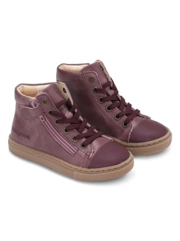 Bundgaard Leder-Sneakers "Rie Lace" in Lila