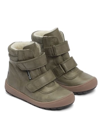 Bundgaard Leder-Winterboots "Ivar" in Khaki