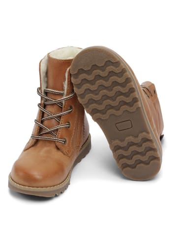 Bundgaard Leder-Winterboots "Taylor" in Hellbraun