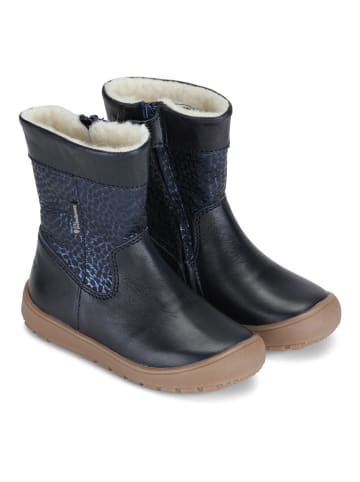 Bundgaard Leder-Winterstiefel "Saga II" in Dunkelblau