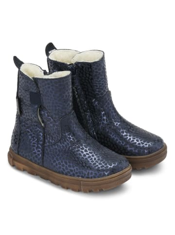 Bundgaard Leder-Winterstiefel "Nadia" in Dunkelblau