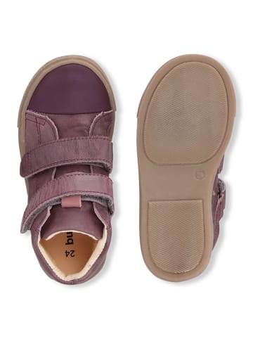 Bundgaard Leder-Sneakers "Rie Strap" in Dunkelrosa