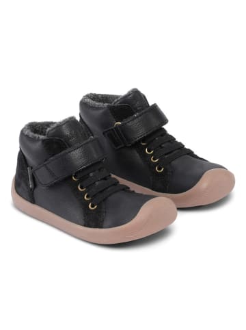 Bundgaard Leder-Sneakers "Walker Mid Lace II" in Schwarz
