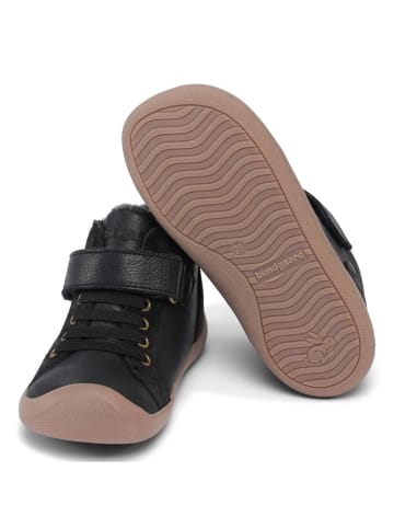 Bundgaard Leder-Sneakers "Walker Mid Lace II" in Schwarz