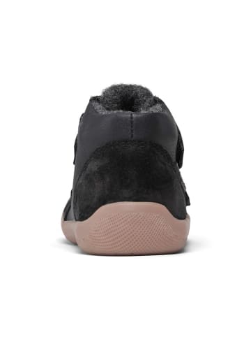 Bundgaard Leder-Sneakers "Walker Mid Velcro II" in Schwarz