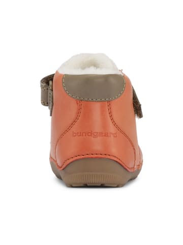 Bundgaard Leder-Winterboots "Petit Mid Winter Lace Sport" in Orange