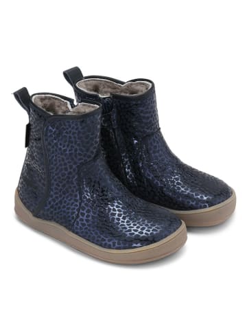 Bundgaard Leren winterboots "Brenda Lamb" donkerblauw