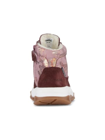 Bundgaard Leder-Sneakers "Louise Lace" in Rosa/ Braun