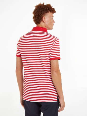 Tommy Hilfiger Poloshirt rood/wit
