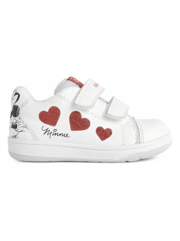 Geox Leder-Sneakers "New Flick" in Weiß