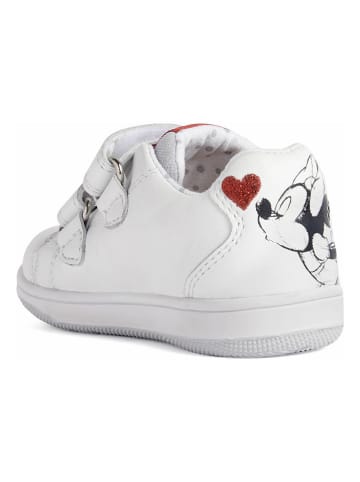 Geox Leder-Sneakers "New Flick" in Weiß