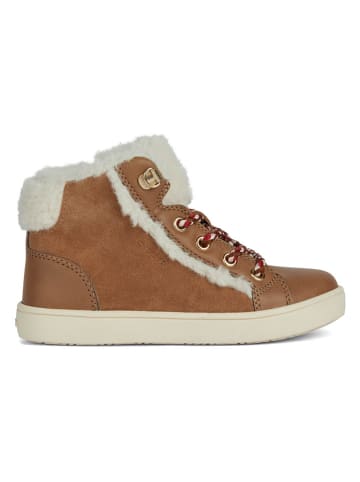 Geox Leder-Sneakers "Kathe" in Hellbraun