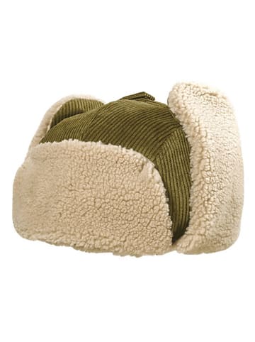 MaxiMo Trappermütze in Khaki/ Beige