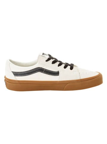 Vans Skórzane sneakersy "SK8 Low" w kolorze białym