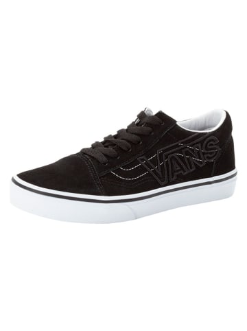 Vans Leder-Sneakers "Old Skool" in Schwarz