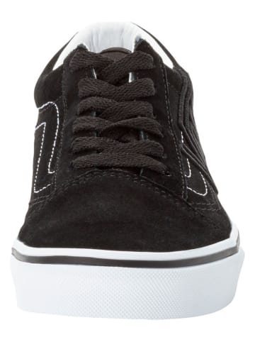 Vans Leder-Sneakers "Old Skool" in Schwarz