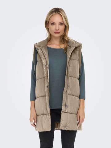 ONLY Steppweste in Beige
