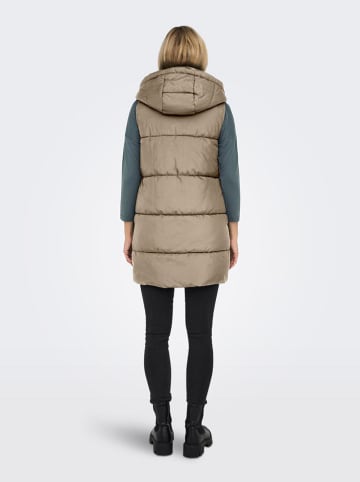 ONLY Steppweste in Beige