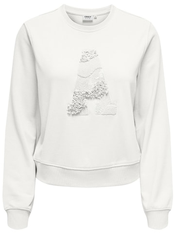 ONLY Sweatshirt in Weiß
