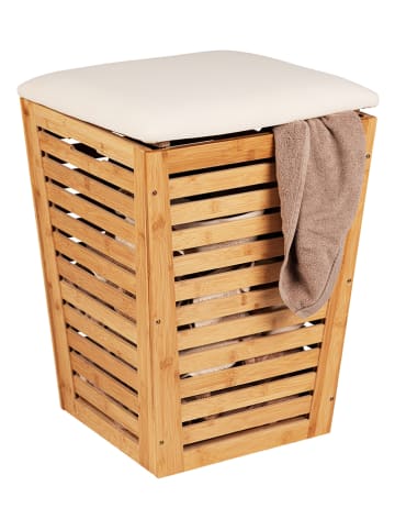 Wenko Wäschetruhe in Natur/ Creme
