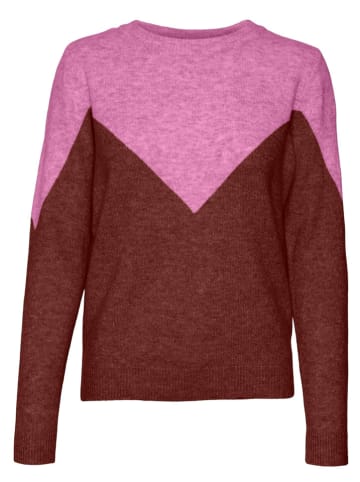 Vero Moda Pullover in Pink/ Bordeaux