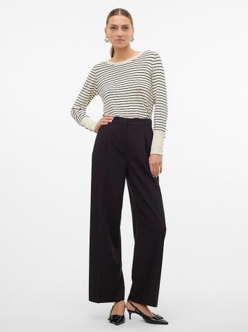 Vero Moda Pullover in Creme/ Schwarz