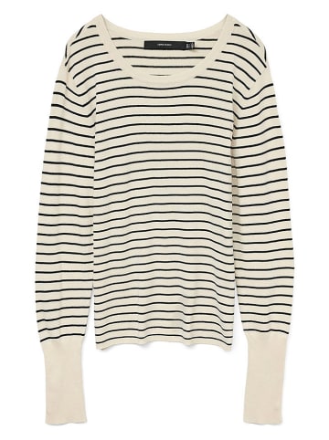 Vero Moda Sweter w kolorze kremowo-czarnym