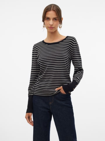 Vero Moda Pullover in Schwarz/ Creme