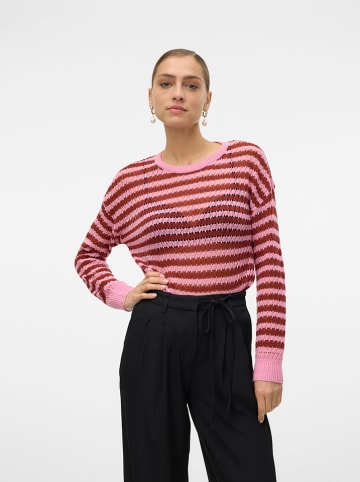 Vero Moda Sweter w kolorze jasnoróżowo-fioletowym