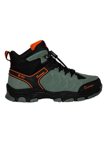 Kastinger Leder-Trekkingboots in Grün/ Schwarz