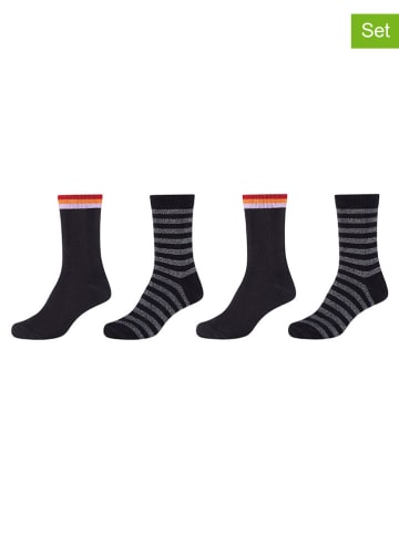 s.Oliver 4er-Set: Socken in Schwarz