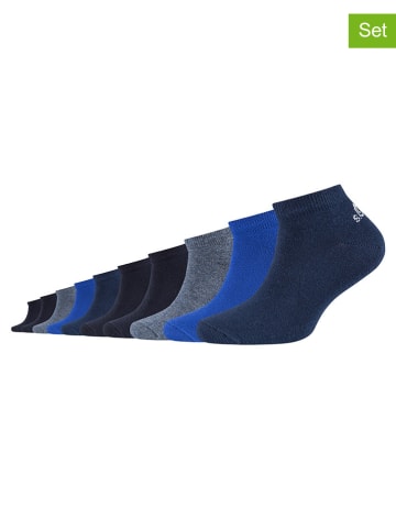 s.Oliver 10er-Set: Sneakersocken in Blau/ Dunkelblau