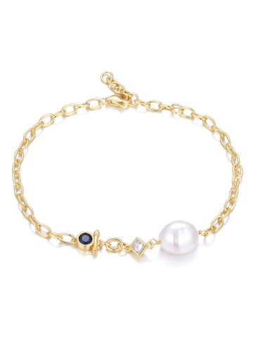 DI GIORGIO Vergulde armband met edelstenen und Perle