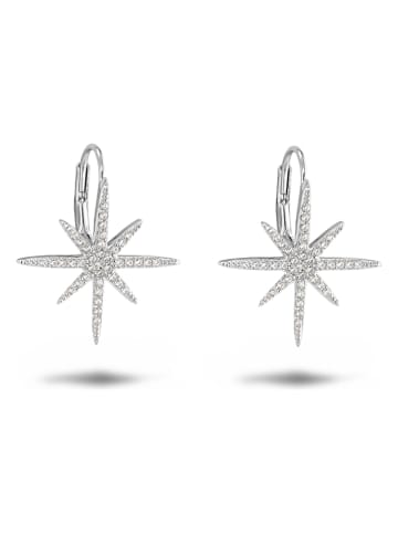 Les Petites Précieuses Silber-Creolen mit Edelsteinen