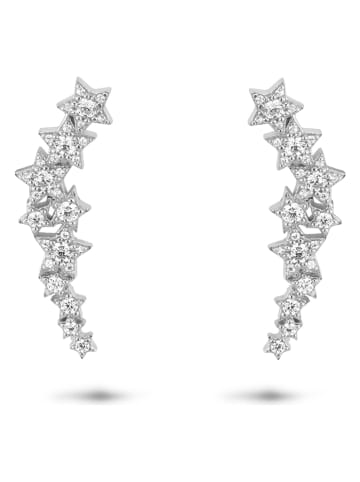 Les Petites Précieuses Silber-Ohrstecker mit Edelsteinen