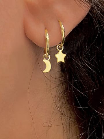 DI GIORGIO Pozłacane kolczyki-kreole