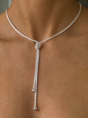 Les Petites Précieuses Silber-Halskette mit Schmuckelement - (L)40 cm