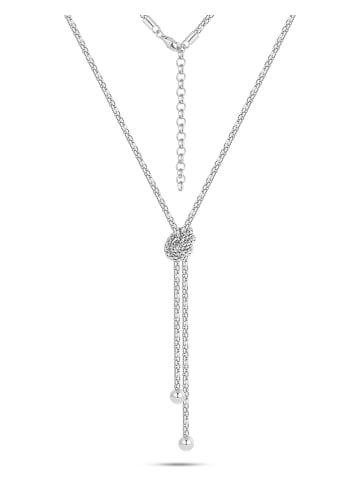 Nomad Silber-Halskette mit Schmuckelement - (L)40 cm