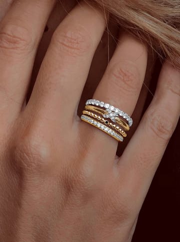 Les Favorites Vergold. Ring mit Edelsteinen