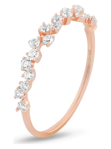 DI GIORGIO Rosévergold. Ring mit Edelsteinen