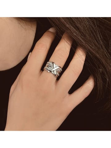 Les Petites Précieuses Silber-Ring mit Edelsteinen