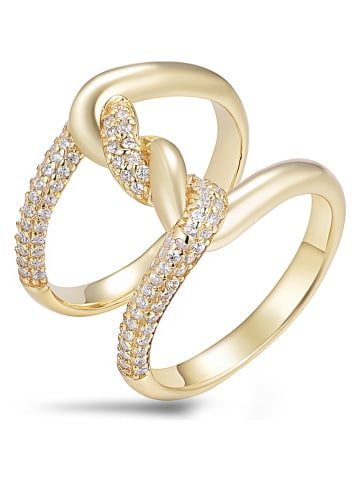 Les Favorites Vergulde ring met edelstenen