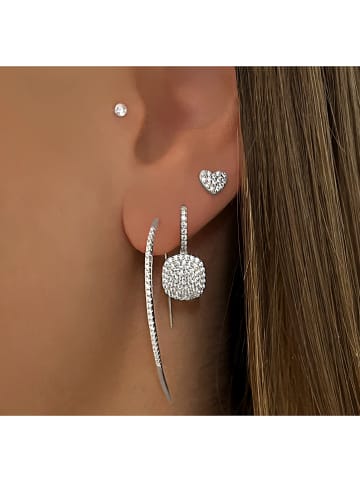 Les Petites Précieuses Silber-Ohrhänger mit Edelsteinen
