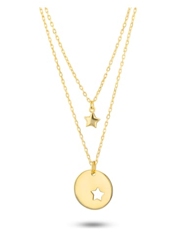 Les Petites Précieuses Vergulde ketting met sierelementen - (L)39 cm