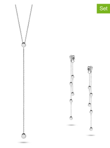 Les Petites Précieuses 2-delige sieradenset: ketting en oorstekers