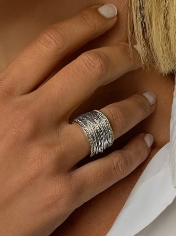 Nomad Zilveren ring met edelstenen