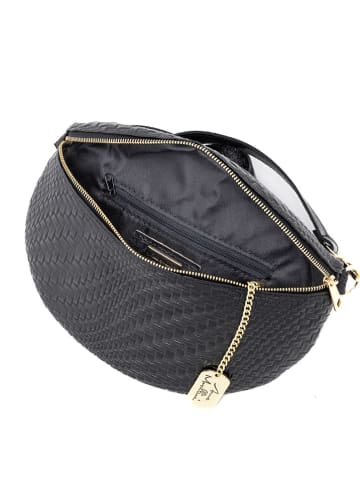 Anna Morellini Leder-Brustbeutel "Rufina" in Schwarz - (B)30 x (H)18 x (T)9 cm